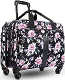 Rolling Laptop Bag Women, 17 inch Large Premium Rolling Briefcase with Spinner Wheels, Waterproof Overnight Roller Carry on Computer Case for Travel Work Office School Business Ladies Wife Mom Teacher