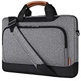 DOMISO 17-17.3 Inch Laptop Sleeve Business Briefcase Laptop Shoulder Bag Compatible with 17' Laptops/17.3' HP Pavilion 17/MSI GS73VR Stealth Pro/Dell Inspiron 17/Acer/ASUS,Grey
