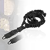 Traditional Sling for Outdoor Sports,Two Point Rifle Sling with Shoulder Pads,Premium Nylon Gun Sling Black