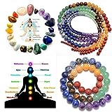 AD Beads Healing Reiki 7 Chakras Yoga Natural Gemstone Round Loose Beads 10mm 16''