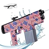 Electric Water Gun, Automatic Squirt Guns for Kids & Adults, Super Water Soaker Blaster Motorized Shooting 22ft Range 345cc Capacity, Swimming Pool Beach Toys Summer Outdoor Fun (YA-992)
