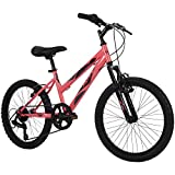 Huffy Kids Hardtail Mountain Bike for Girls, Stone Mountain 20 inch 6-Speed, Solar Flare, 20 Inch Wheels/13 Inch Frame, Model Number: 73818