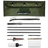 MaximalPower Universal Gun Cleaning Kit Set with Travel Pouch for Pistol 5.56mm .223 22LR .22 Cal
