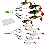 TZDTMEOS Alabama Rigs Umbrella Rigs 13pcs Kits with boxs Fishing Rigs Lure for Fishing Bass Bait Lure 8inch 1/2OZ Fishing Bait Rigs