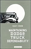 1937-1938 Dodge 1/2 ton Truck Reprint Owner's Manual