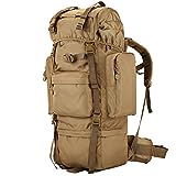 Backpack 100L Outdoor Mountaineering Bag, Men and Women Travel Bag, Large Capacity Tactical Mountain Travel Rucksack ZDDAB