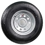 16' Silver Mod Trailer Wheel 6 Lug with Radial ST235/80R16 Tire Mounted (6x5.5) bolt circle