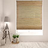 Arlo Blinds Cordless Tuscan Bamboo Roman Shades Light Filtering Window Blinds - Size: 30' W x 60' H