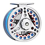 ANGLER DREAM pre-Loaded (1/2WT 3/4WT 5/6WT 7/8WT) Fly Reel with Line Combo Aluminum Alloy Large Arbor Fly Fishing Reels Weight Forward Fly Line with Braided Backing Tapered Leader