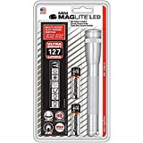 Maglite Mini LED 2-Cell AA Flashlight with Holster, Silver