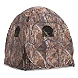 Guide Gear Deluxe Pop-Up Hunting Ground Blind, 1-2 Person Tent, Hunting Gear, Equipment, and Accessories, 4-Panel Spring Steel