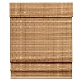 LazBlinds Cordless Bamboo Roman Shades, Light Filtering Window Treatment, Roll Up Bamboo Blinds for Window 43'' W x 60'' H