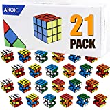 AROIC 21 Pack Mini Cubes, Puzzle Toys, Stress Relief Toys, Party Favors，Birthday Party Gifts,Party Supplies for Boys and Girls.