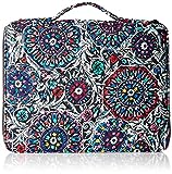 Vera Bradley Women's Cotton Tablet Organizer Tech Accessory, Stained Glass Medallion - Recycled Cotton, One Size US