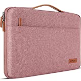 DOMISO 17 inch Laptop Sleeve Case Briefcase Water-Resistant Bag Portable Carrying Protector with Handle for 17.3' Notebook/Dell Inspiron/MSI/HP Pavilion/ASUS/Acer/HP/Alienware 17, Pink