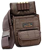 Divided Waterproof Shot Shell Pouch Sporting Shotgun Shell Bag - Clay, Trap or Skeet Shooting Holder for Shotgun Shells - Soft with Four Shot Shell Lopps (Premium Hedgetweed Brown)